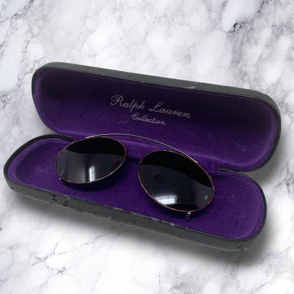 Vintage Polo Ralph Lauren Collection Purple Label Clip On Sunglasses 141 WF3 - Picture 1 of 9